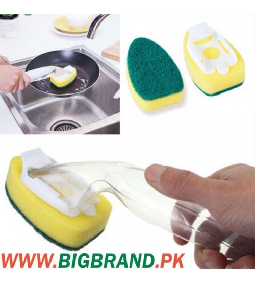 2 Pcs Dish Wand Sponge Cleaner Brush